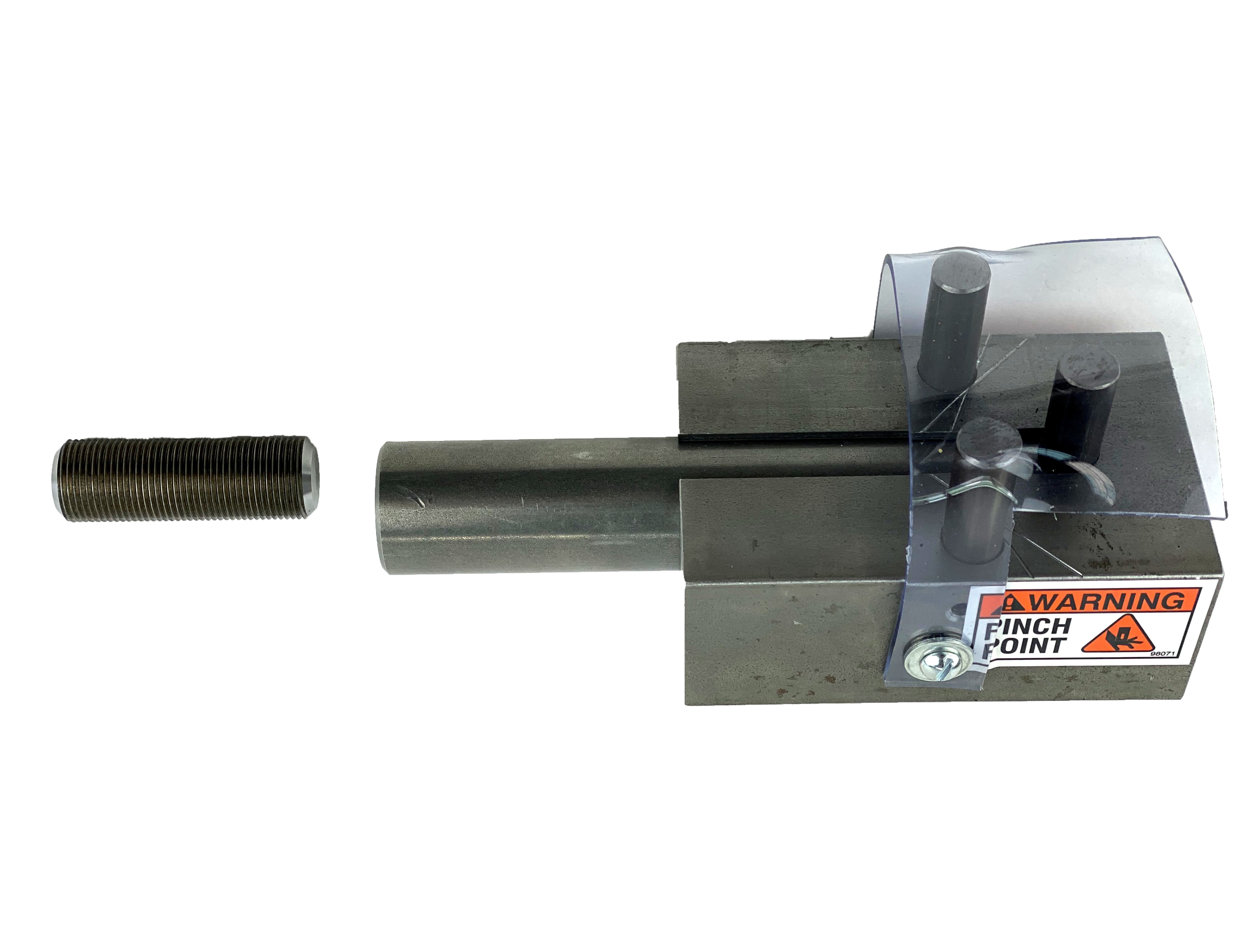 A Huth Rod Bracket Bender with Threaded Stud is shown against a white background. This accessory expands the use of BendPak® machines.