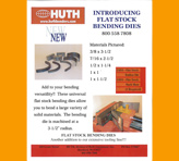 Huth Flat Stock Bending Dies