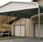 Garajes techados y estructuras similares